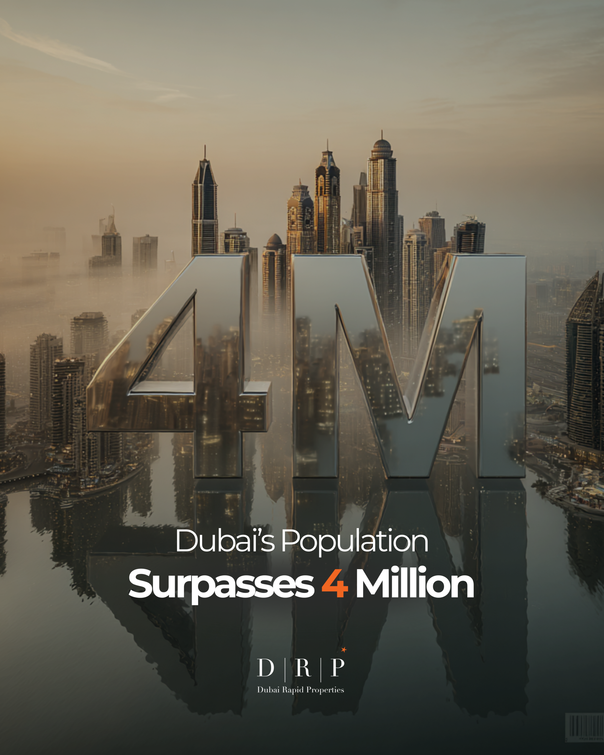 Dubai Rapid Properties population-surpasses-4-million Instagram post